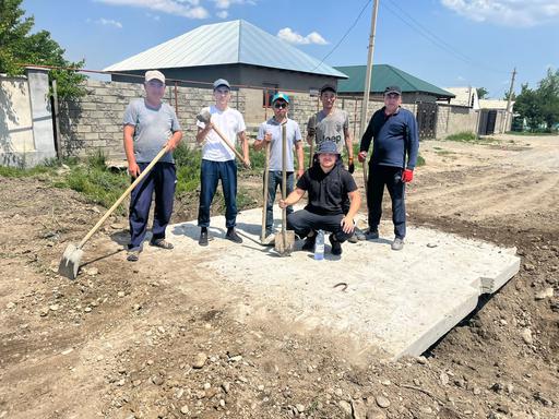 Жамбыл: Ауылдағы арықтың беті жабылды