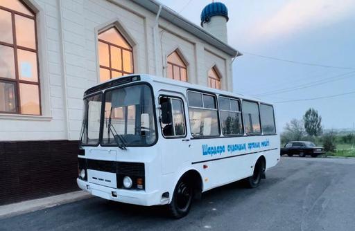 Түркістан: Мешітке автобус сыйлады