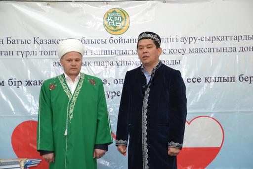 Орынбор облыстық мұсылмандары діни басқармасы өкілі Ақжайыққа келді (ФОТО)