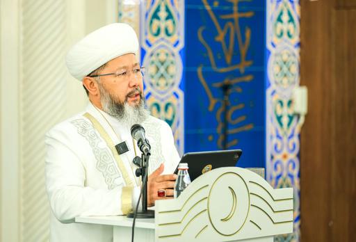 БАС МҮФТИ «ҺИБАТУЛЛА ТАРАЗИ» МЕШІТІНДЕ ЖҰМА УАҒЫЗЫН АЙТТЫ