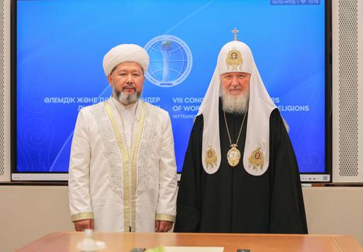 БАС МҮФТИ МӘСКЕУ ЖӘНЕ БҮКІЛ РУСЬ ПАТРИАРХЫ КИРИЛЛМЕН КЕЗДЕСТІ