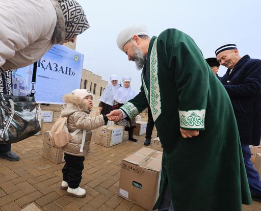 БАС МҮФТИ «ТҮРКІСТАН–ҚОЖА АХМЕТ ЯСАУИ» МЕШІТІНДЕ ӨТКЕН ҚАЙЫРЫМДЫЛЫҚ ШАРАҒА ҚАТЫСТЫ