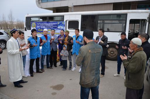 Атыраудан Қарағандыға гуманитарлық көмек жіберілді (ФОТО)