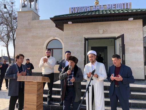 Жамбыл: Аспара ауылында жаңа мешіт ашылды