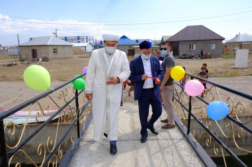 ЖАМБЫЛ: МЕКТЕПКЕ БАРАР ЖОЛҒА КӨПІР ТҰРҒЫЗЫЛДЫ