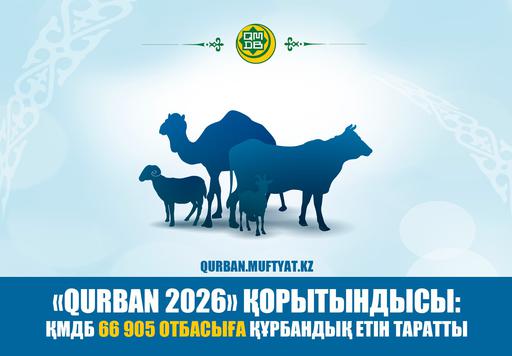 «QURBAN 2026» ҚОРЫТЫНДЫСЫ: ҚМДБ 66 905 ОТБАСЫҒА ҚҰРБАНДЫҚ ЕТІН ТАРАТТЫ