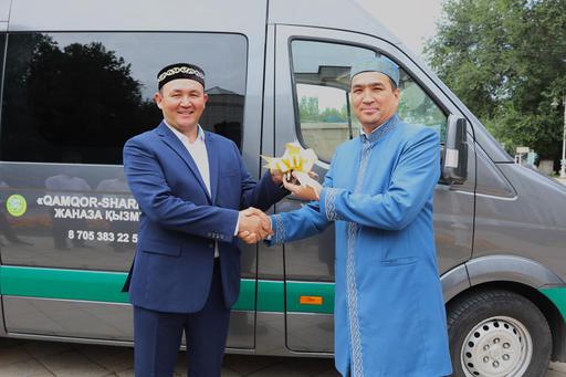 Алматыда Qamqor-sharapat орталығына жаңа салттық қызмет көрсету бөлімшесі мен арнайы автокөлік табысталды