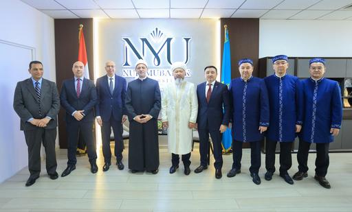 БАС МҮФТИ НҰР-МҮБАРАК ЕГИПЕТ ИСЛАМ МӘДЕНИЕТІ УНИВЕРСИТЕТІНІҢ РЕКТОРЫМЕН КЕЗДЕСТІ
