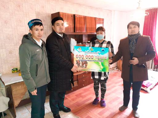 Астана: Үйі өртенген 2 отбасыға қаржылай көмек берілді