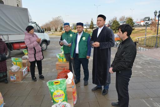 Шымкент: Көпбалалы отбасыларға азық-түлік таратылды