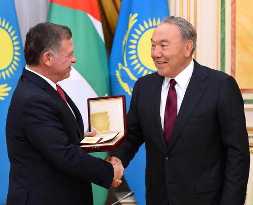 Встреча с Королем Иордании Абдаллой II, прибывшим в Казахстан с официальным визитом