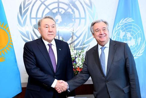 Глава государства встретился с Генеральным секретарем Организации Объединенных Наций Антониу Гутерришем