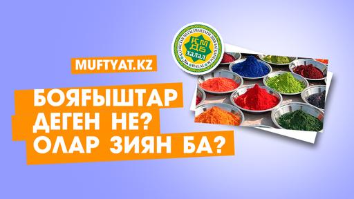 Бояғыштар деген не, олар зиян ба? | 9-дәріс